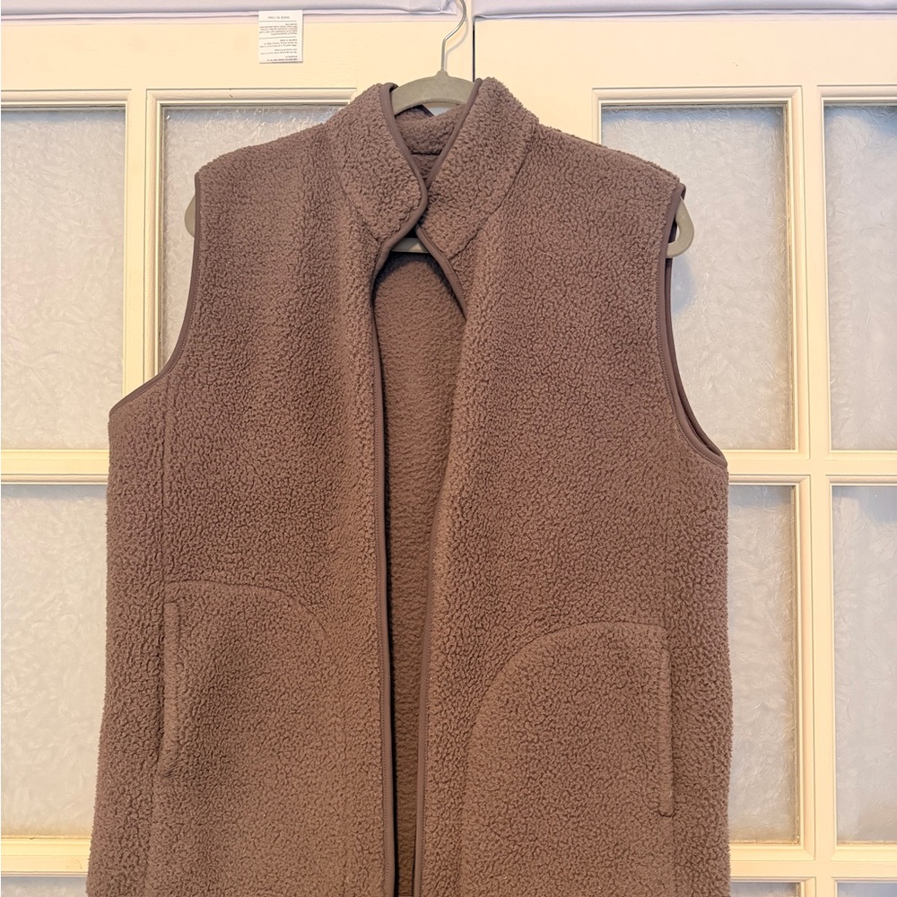 Muji Grey Fleece Vest